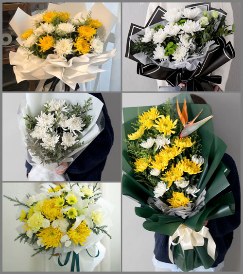 四川绵阳涪城区吴家镇白事花束代送